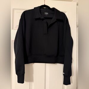 NWOT Abercrombie & Fitch YPB Black Collared Sweatshirt